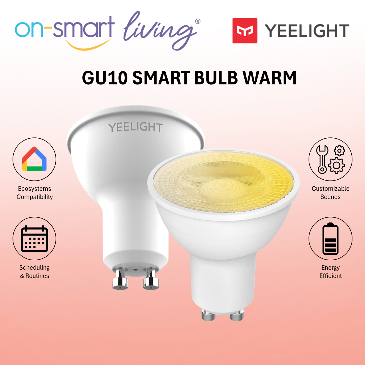 Yeelight GU10 Smart Bulb Warm Color