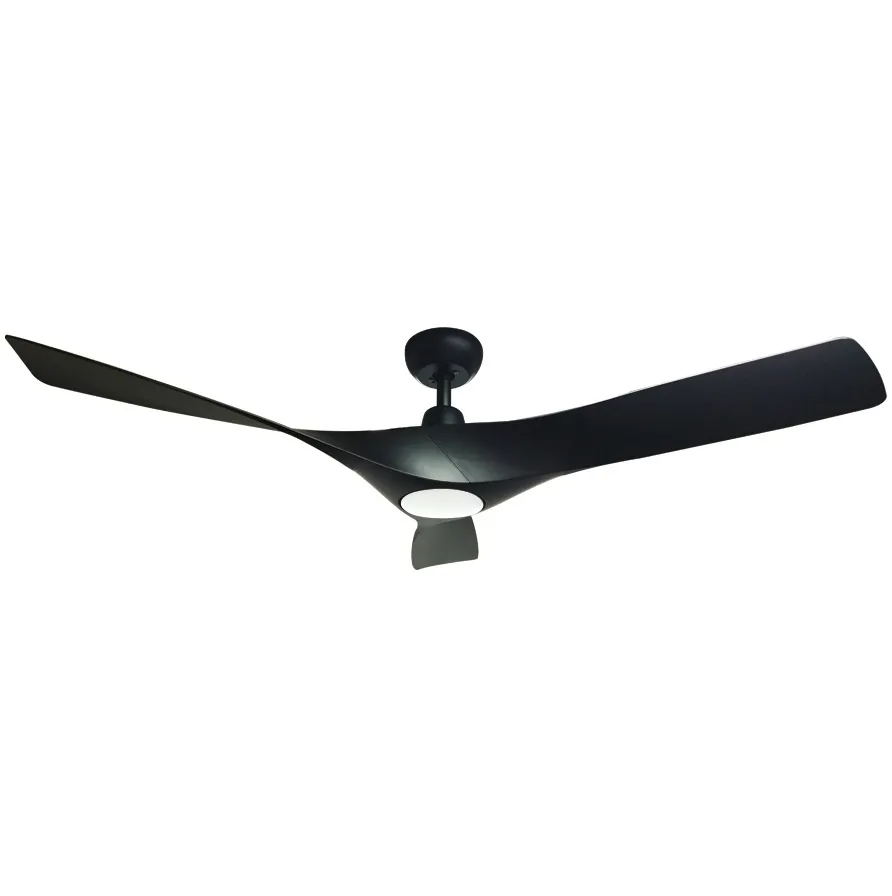 MOWE 52" Smart Ceiling Fan MW520F - Black, White, Wood