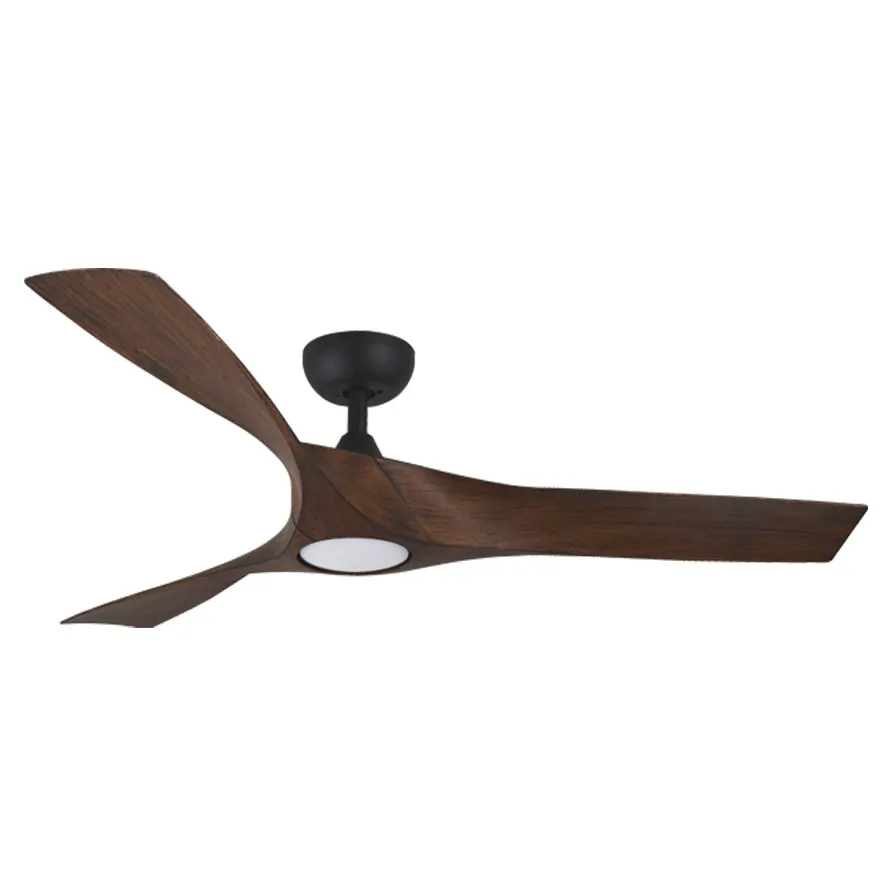 MOWE 52" Smart Ceiling Fan MW520F - Black, White, Wood