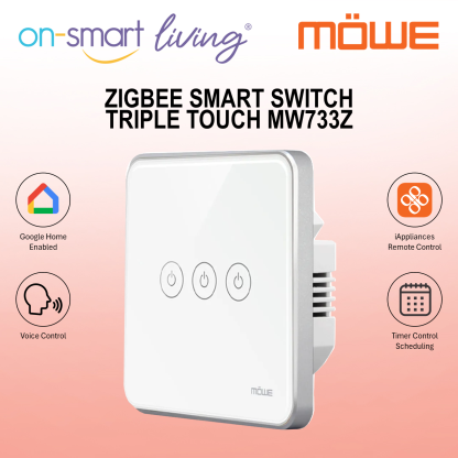 MOWE Zigbee Smart Switch - Triple Touch MW733Z