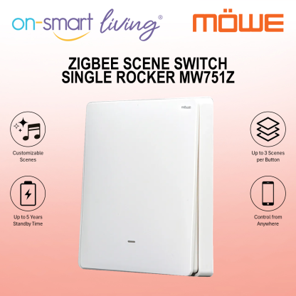 MOWE Zigbee Scene Switch - Single Rocker MW751Z