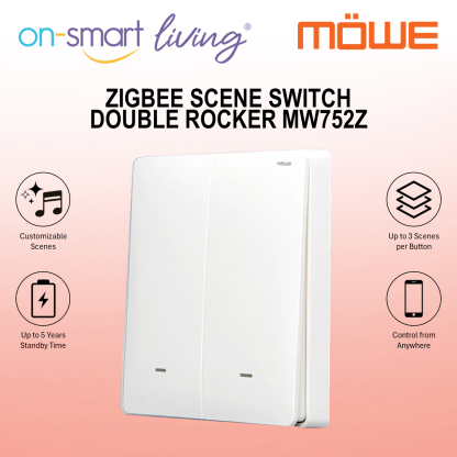 MOWE Zigbee Scene Switch - Double Rocker  MW752Z