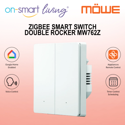MOWE Zigbee Smart Switch MW762Z - Double Rocker