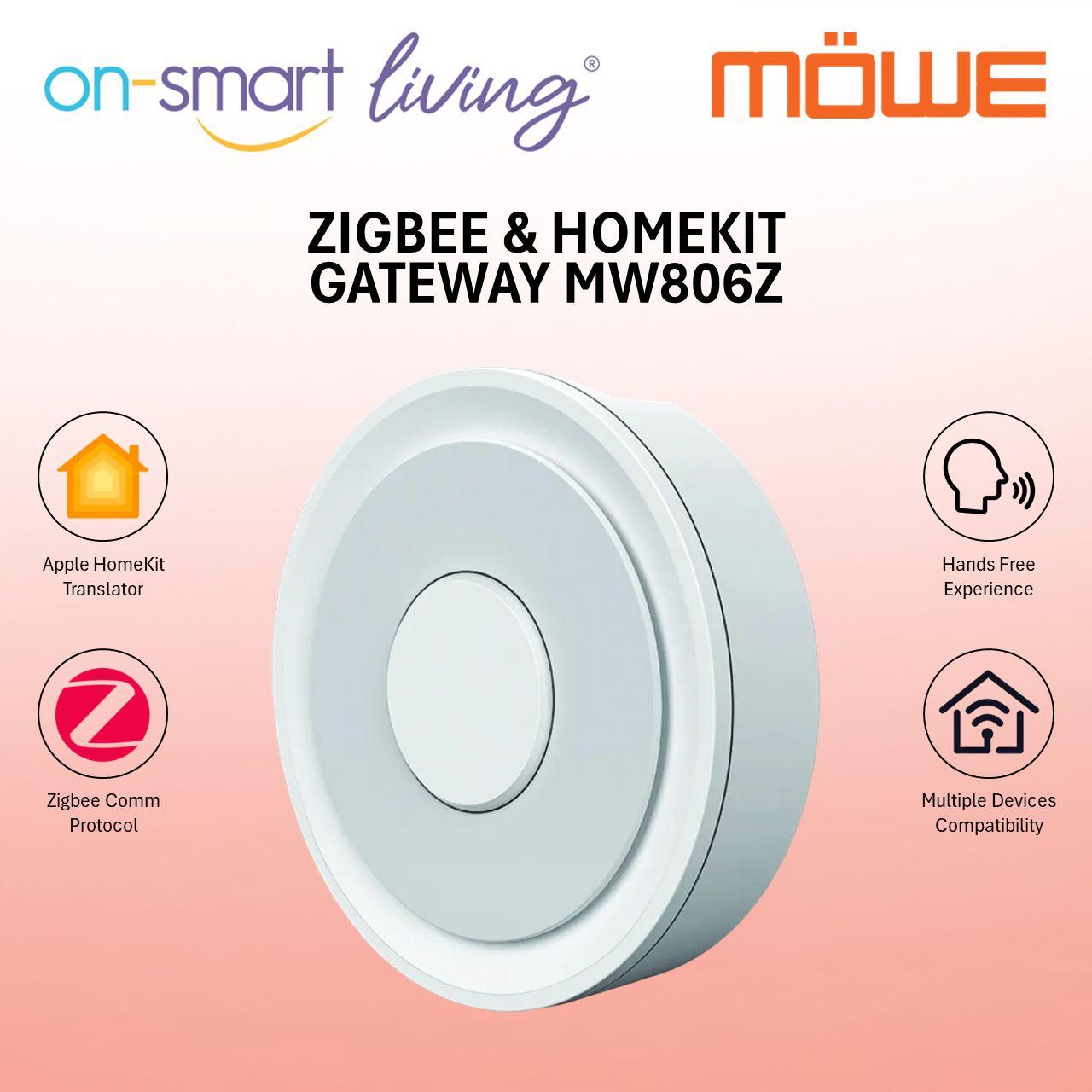 MOWE Zigbee & HomeKit Gateway MW806Z