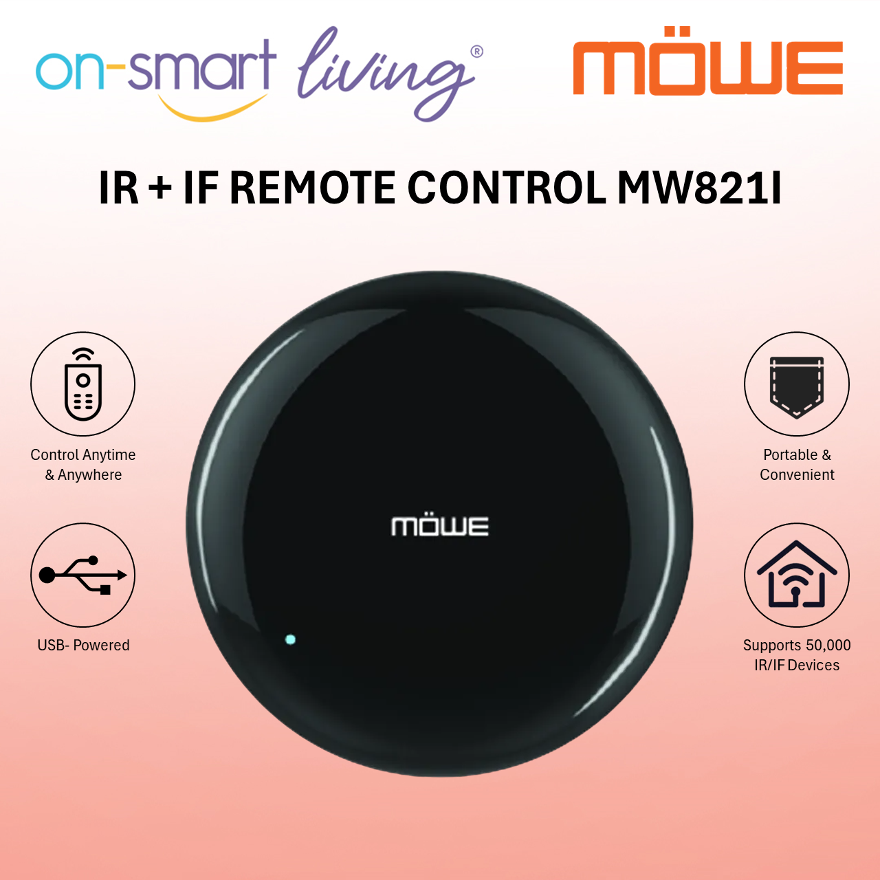 MOWE IR + RF Remote Control MW821I