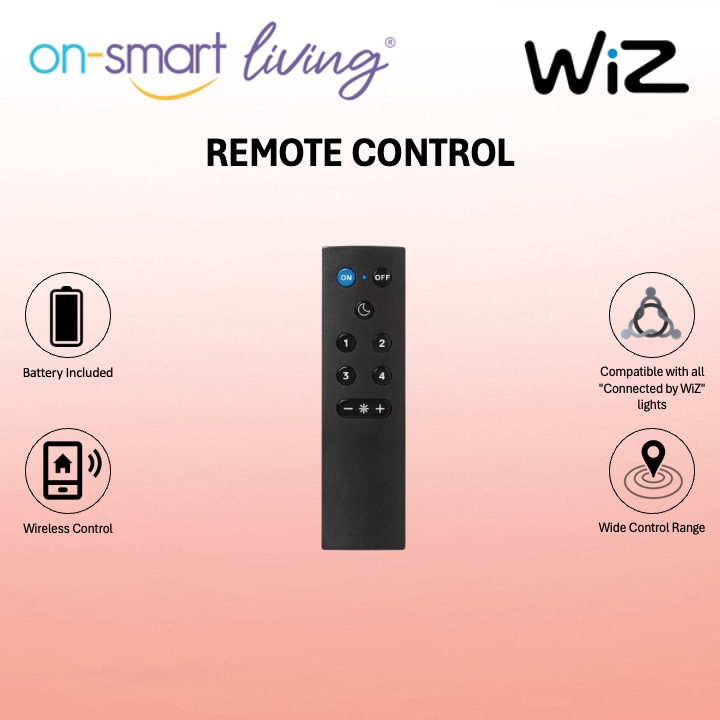 WiZ Smart Wifi Remote Control with batteries