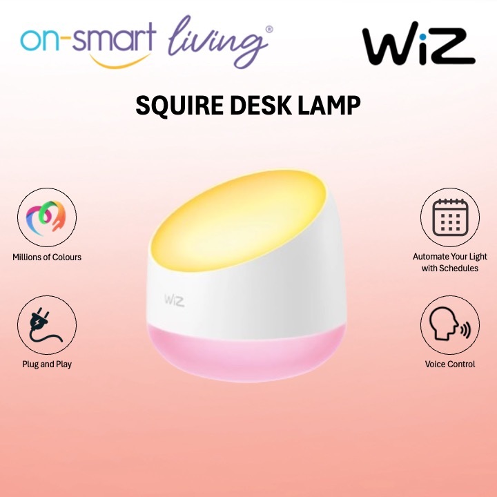 WiZ Squire Smart Wifi RGB Portable Table Lamp