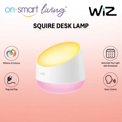 WiZ Squire Smart Wifi RGB Portable Table Lamp