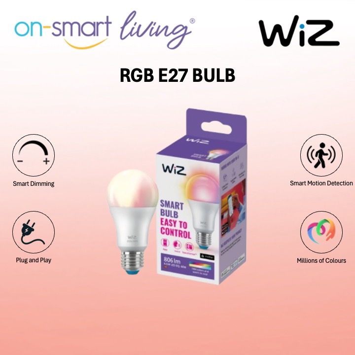 WiZ Smart Wifi RGB E27 Bulb