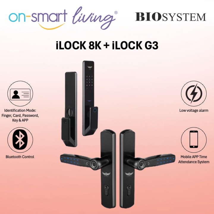 BIOSYSTEM iLock 8K + G3 Smart Door Lock
