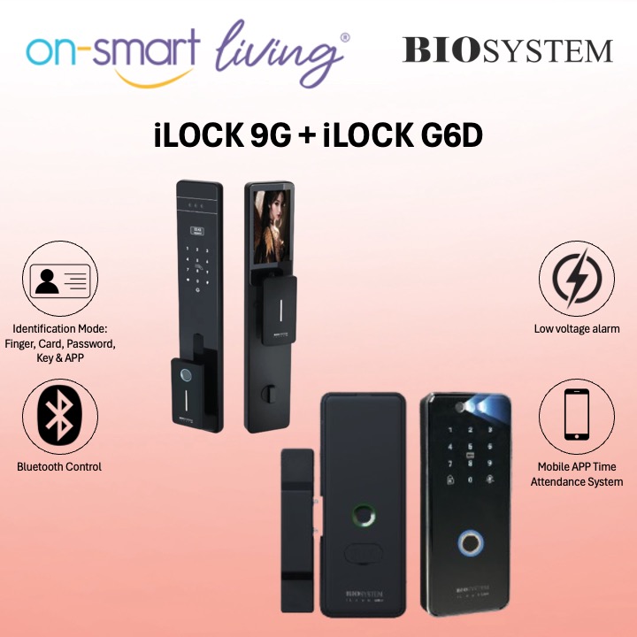 BIOSYSTEM iLock 9G + G6D Smart Door Lock