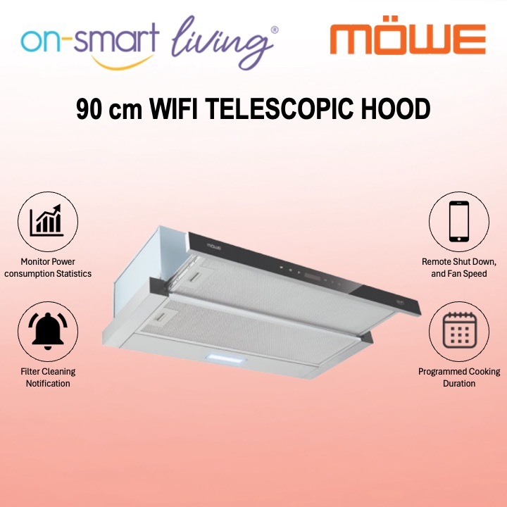 MOWE 90 cm Wifi Telescopic Hood