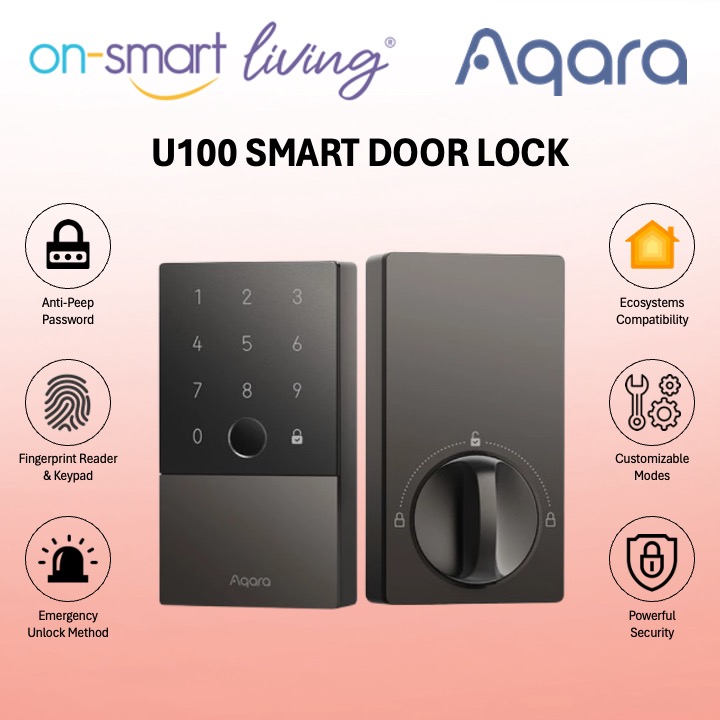Aqara U100 Smart Door Lock (Include Installation)