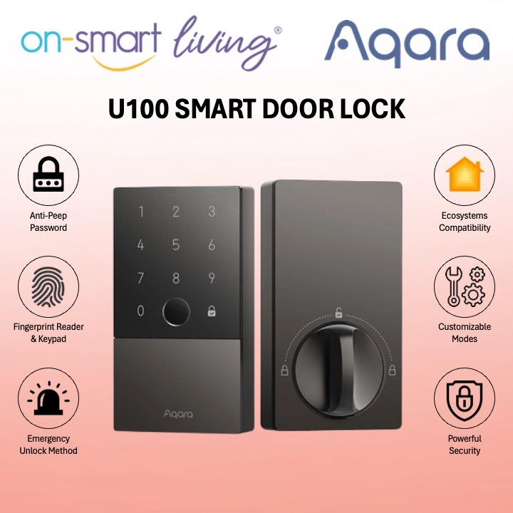 Aqara U100 Smart Door Lock (Include Installation)