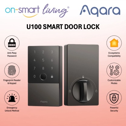 Aqara U100 Smart Door Lock (Include Installation)