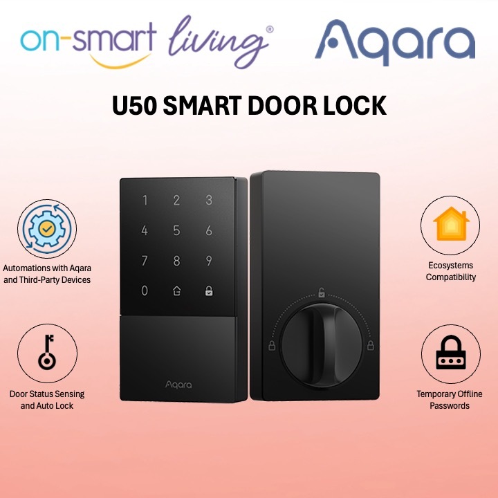 Aqara U50 Smart Door Lock (Include Installation)
