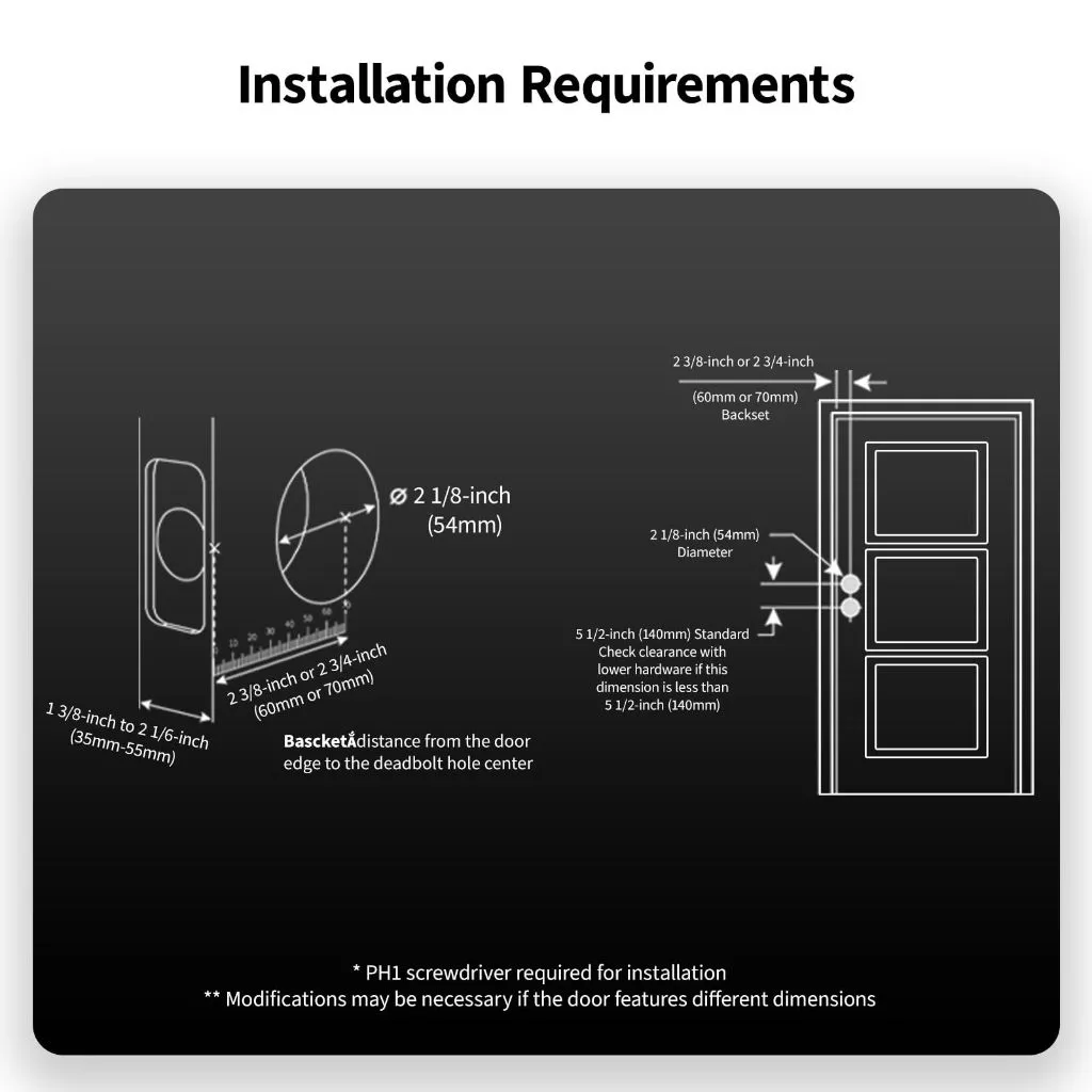 Aqara U50 Smart Door Lock (Include Installation)
