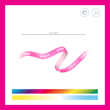 WiZ Smart Wifi RGB LED Strip Light 2m Starter Kit