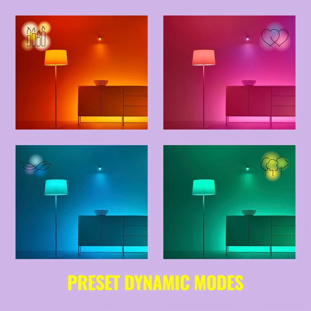 WiZ Smart Wi-Fi RGB GU10 Glass Bulb