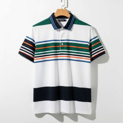 Bold Fusion Stripe Polo – Pack of 4