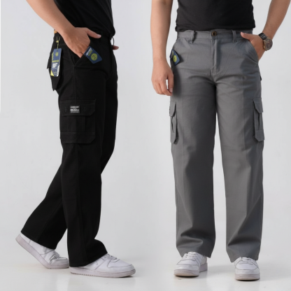 Metro Guard Straight Fit Cargo Pants Pack of 2
