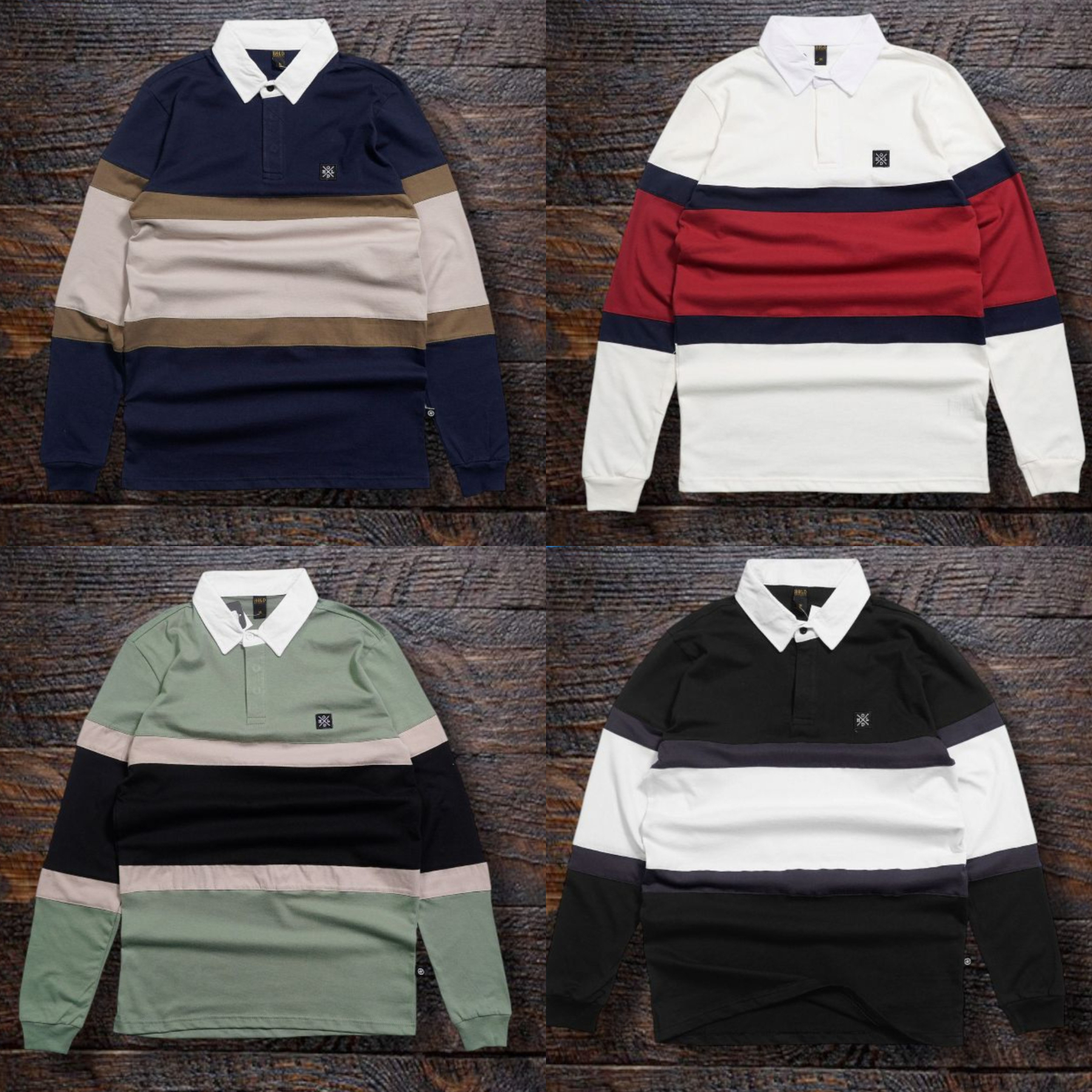 Hold Long Sleeve Men's Rugby Polo