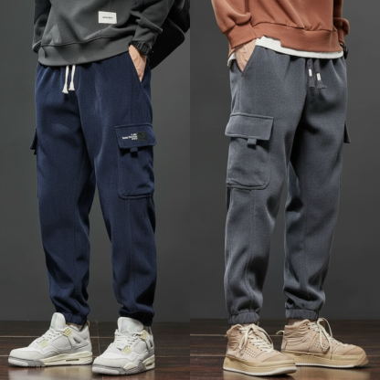 UrbanCore Premium Fleece Cargo Joggers – Relaxed Street Fit
