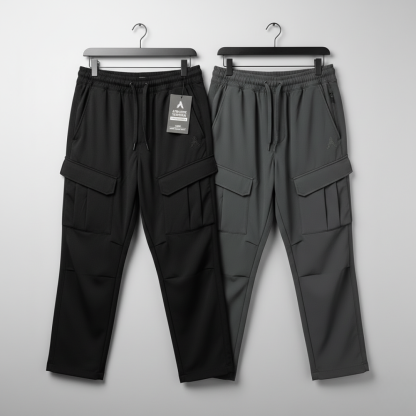Urban Flex Athleisure Cargo Pants Pack of 2