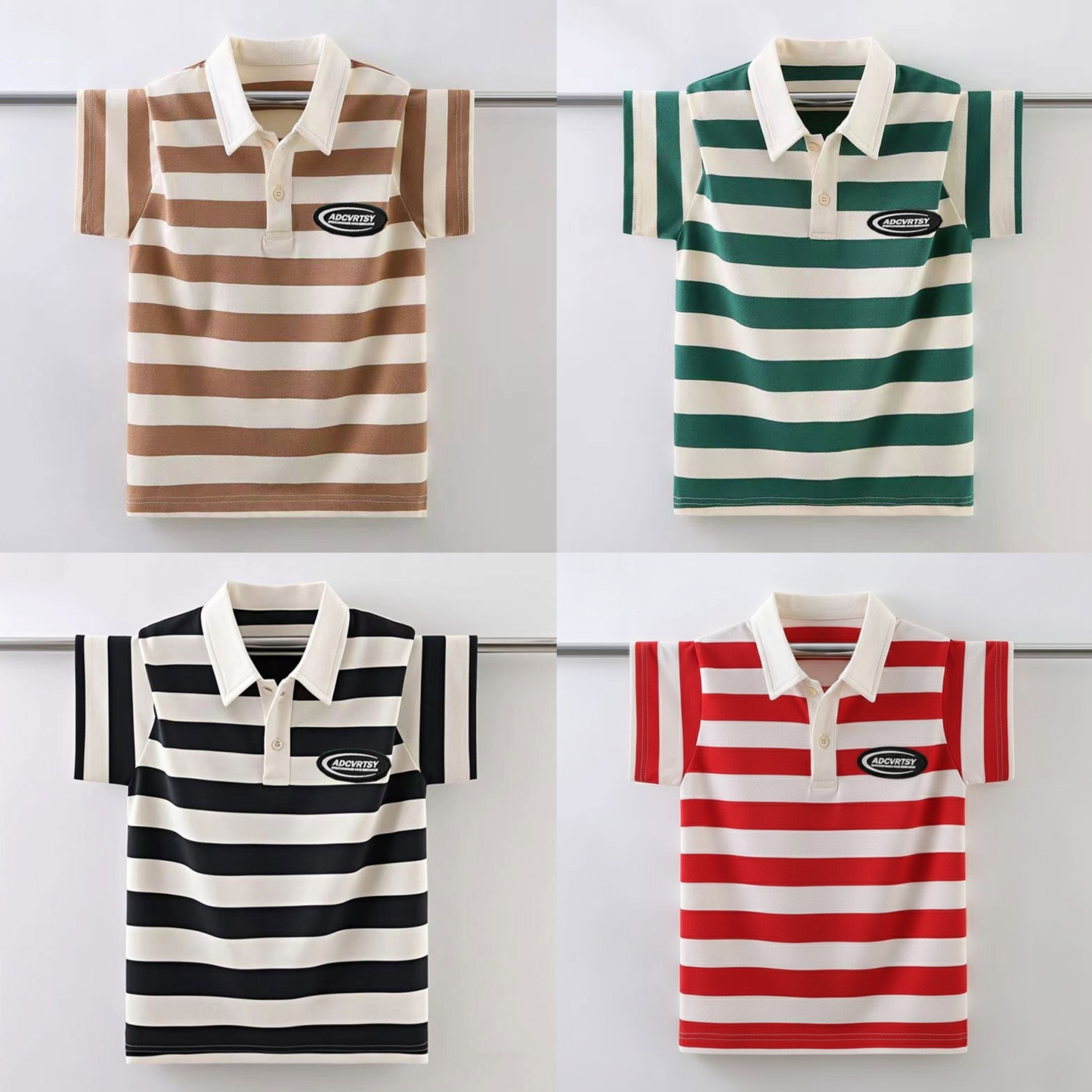 Bold Retro Striped Quad