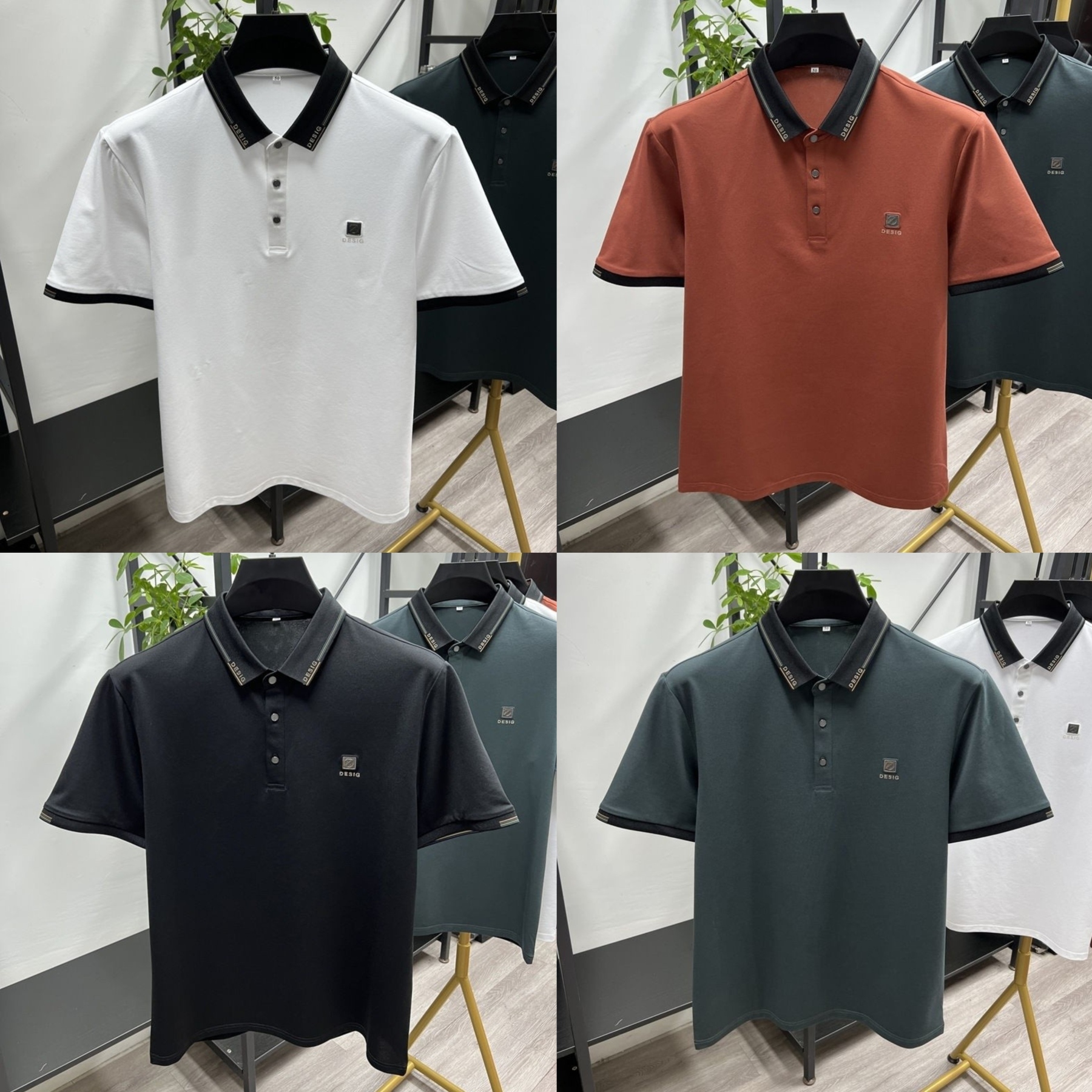 Signature Collar Detail Quad