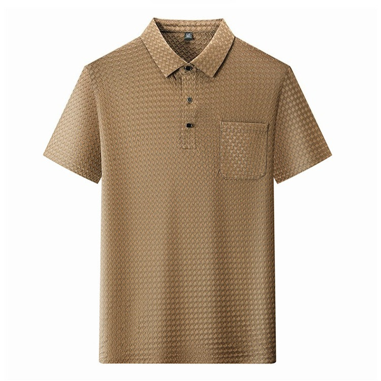 Men Polo Shirt Ice Silk Short Sleeve Hollow Design (Pack of 4)