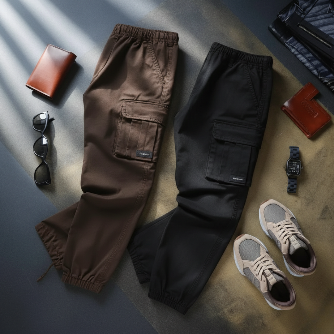 Urban Rover Jogger Cargo Pants Pack of 2