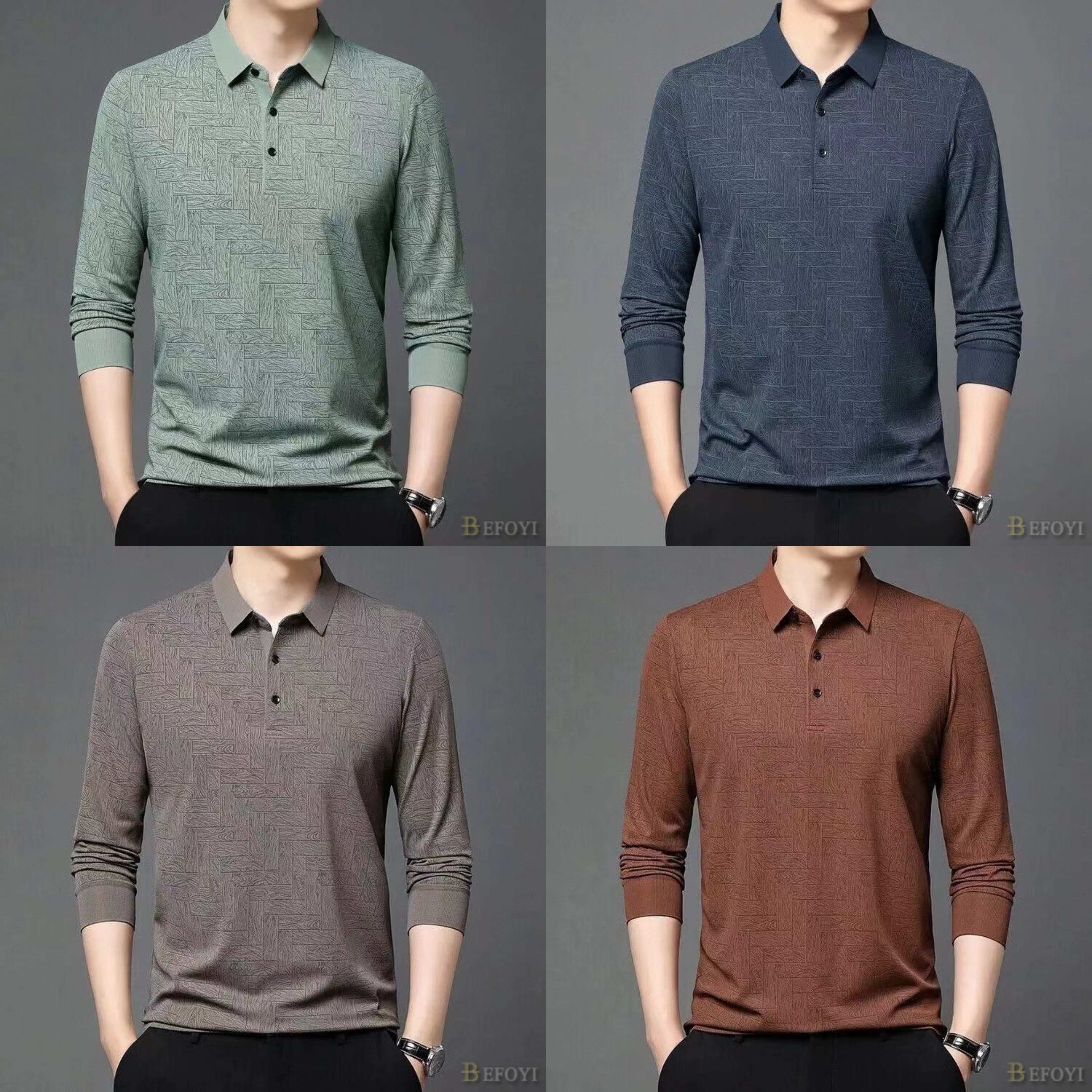 Men's Long Sleeve T-shirt Business