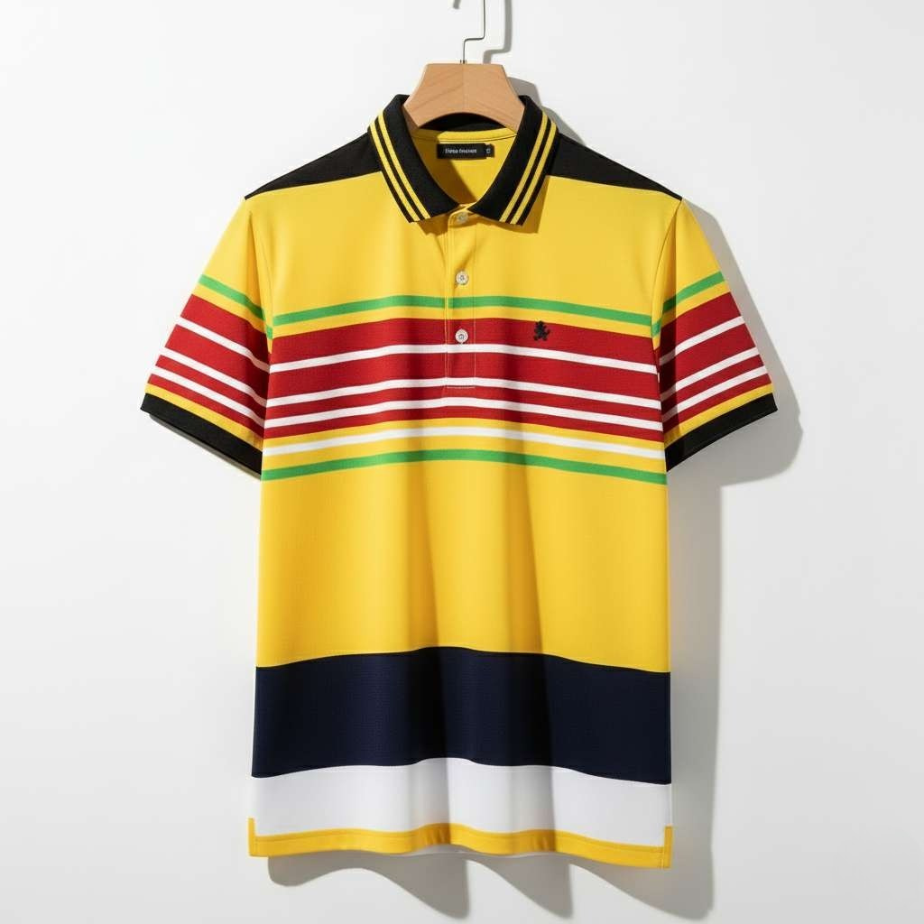 Vibrant MultiStripe Polo – Pack of 4