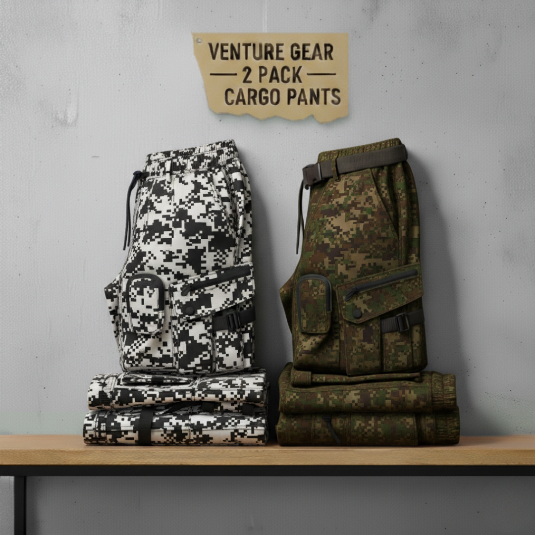 Snowstorm Pixel Combat Cargo Pants Pack of 2
