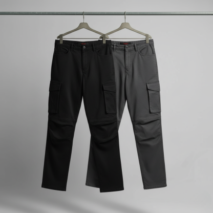 Shadow Steel Straight-Fit Cargo Pants Pack of 2