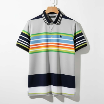 Vibrant MultiStripe Polo – Pack of 4
