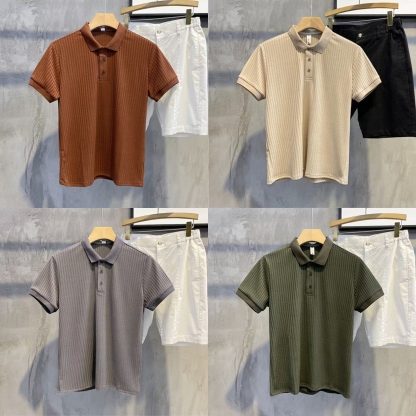 Textura Elite Polo Collection – Pack of 4 (Brown | Beige | Grey | Olive)