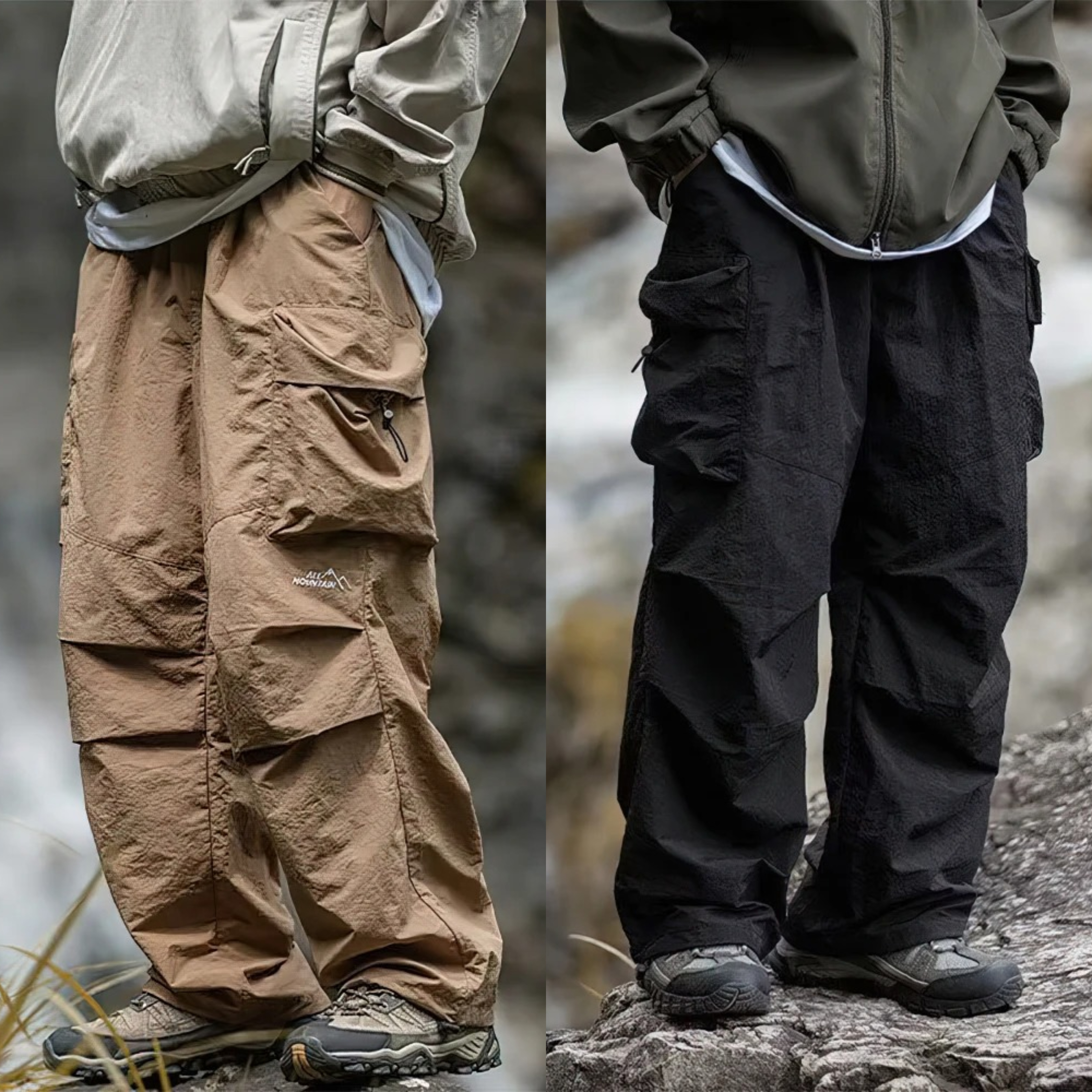 SummitFlex Oversized Mountain Cargo Pants Pack of 2