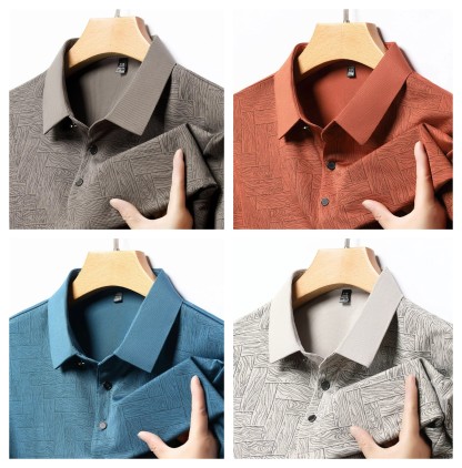 POLO Tees Fashion Short sleeved Comfortable and Breathable Top (Pack of 4)