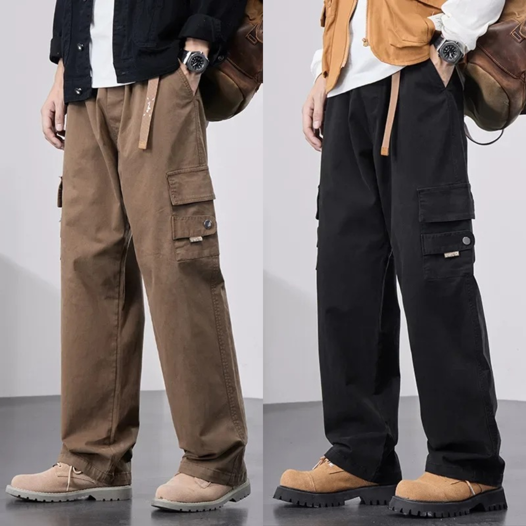 StreetForge Tactical Cargo Pants – Pack of 2