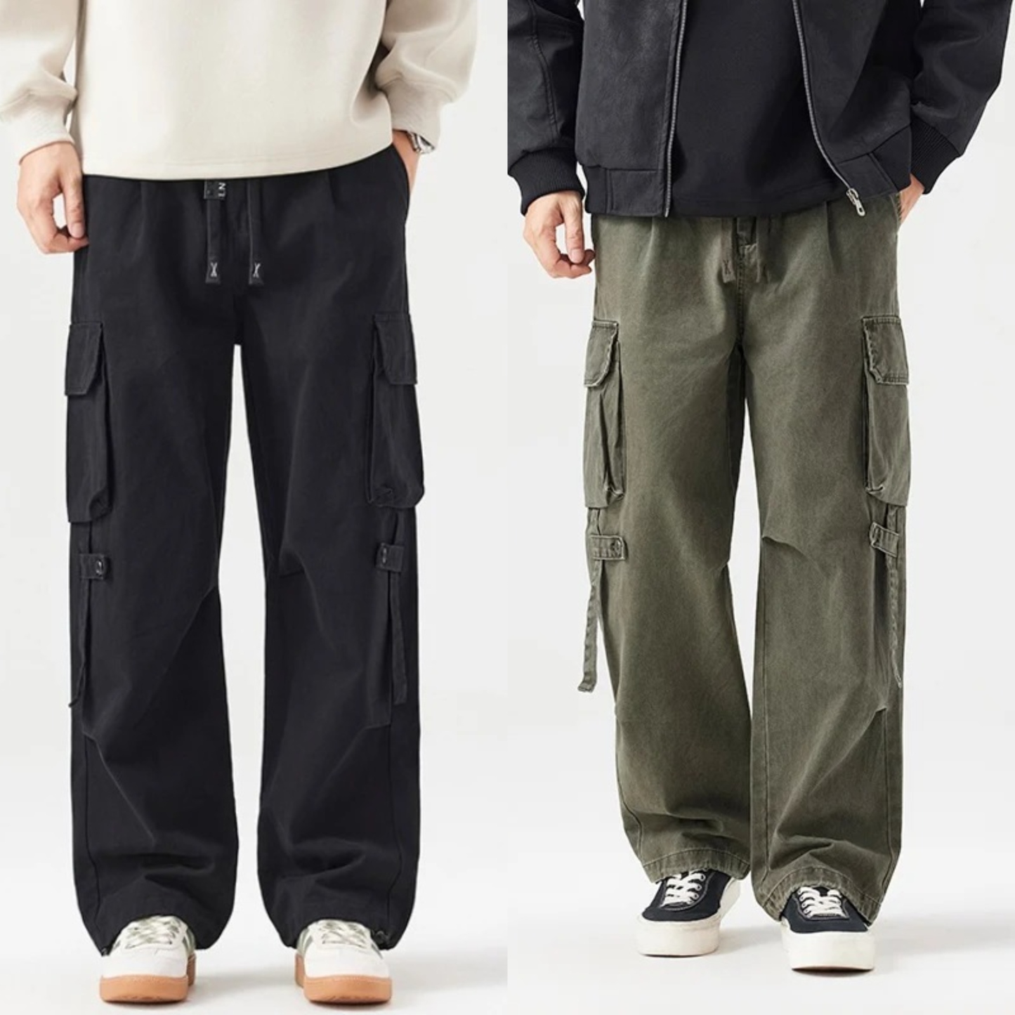 StreetCore Relaxed Cargo Pants – Pack of 2