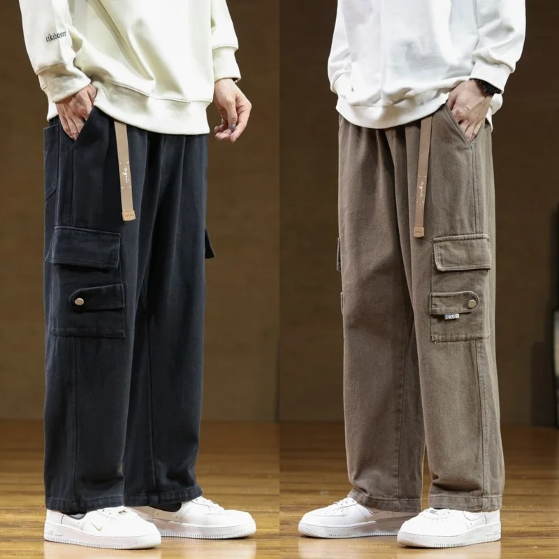 StreetEase Classic Cargo Pants – Pack of 2