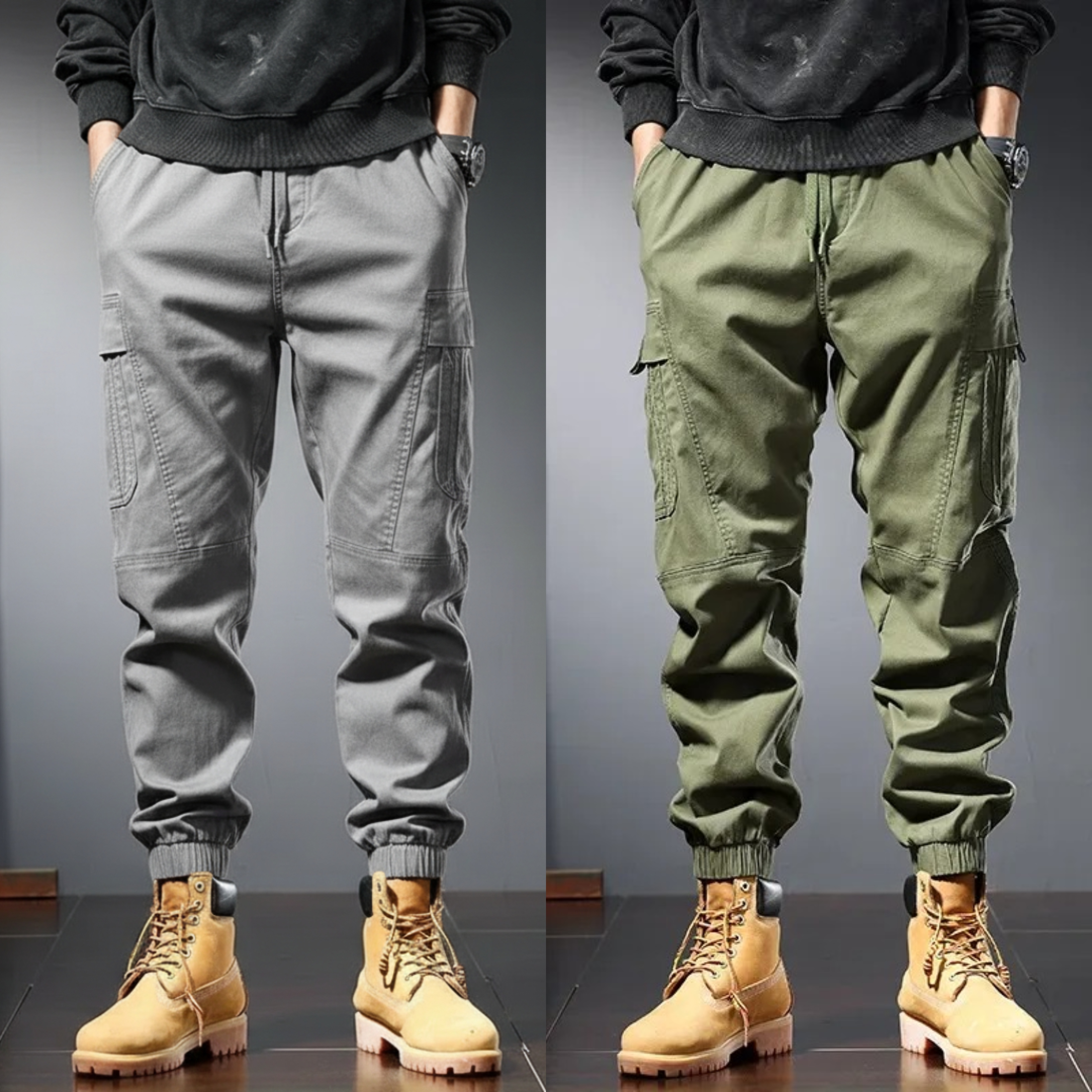 UrbanEdge Tactical Cargo Joggers – Pack of 2