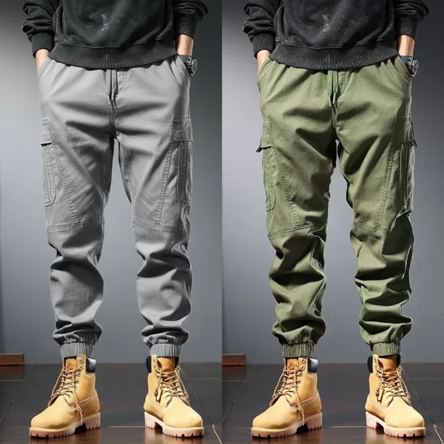 UrbanEdge Tactical Cargo Joggers – Pack of 2