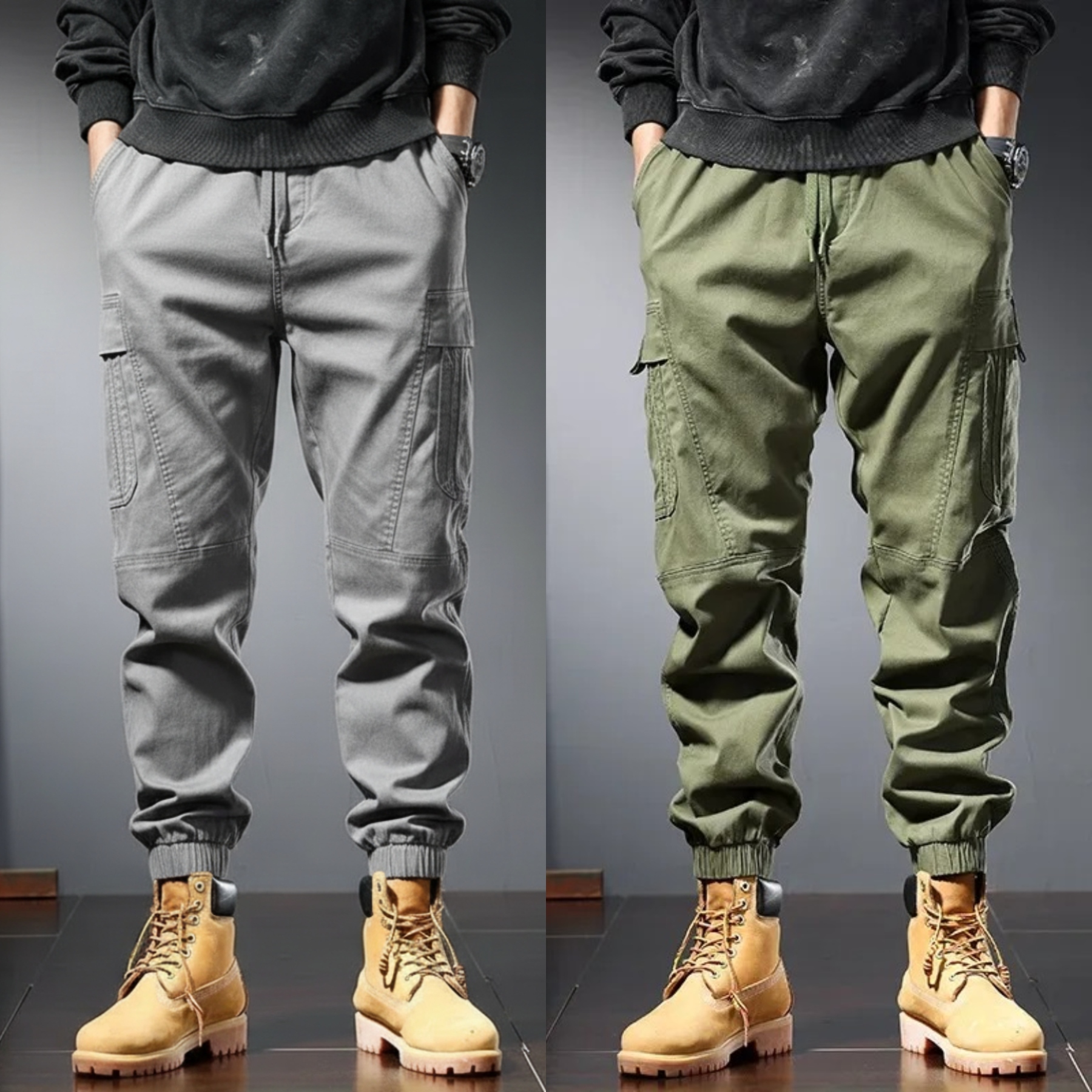 UrbanEdge Tactical Cargo Joggers – Pack of 2