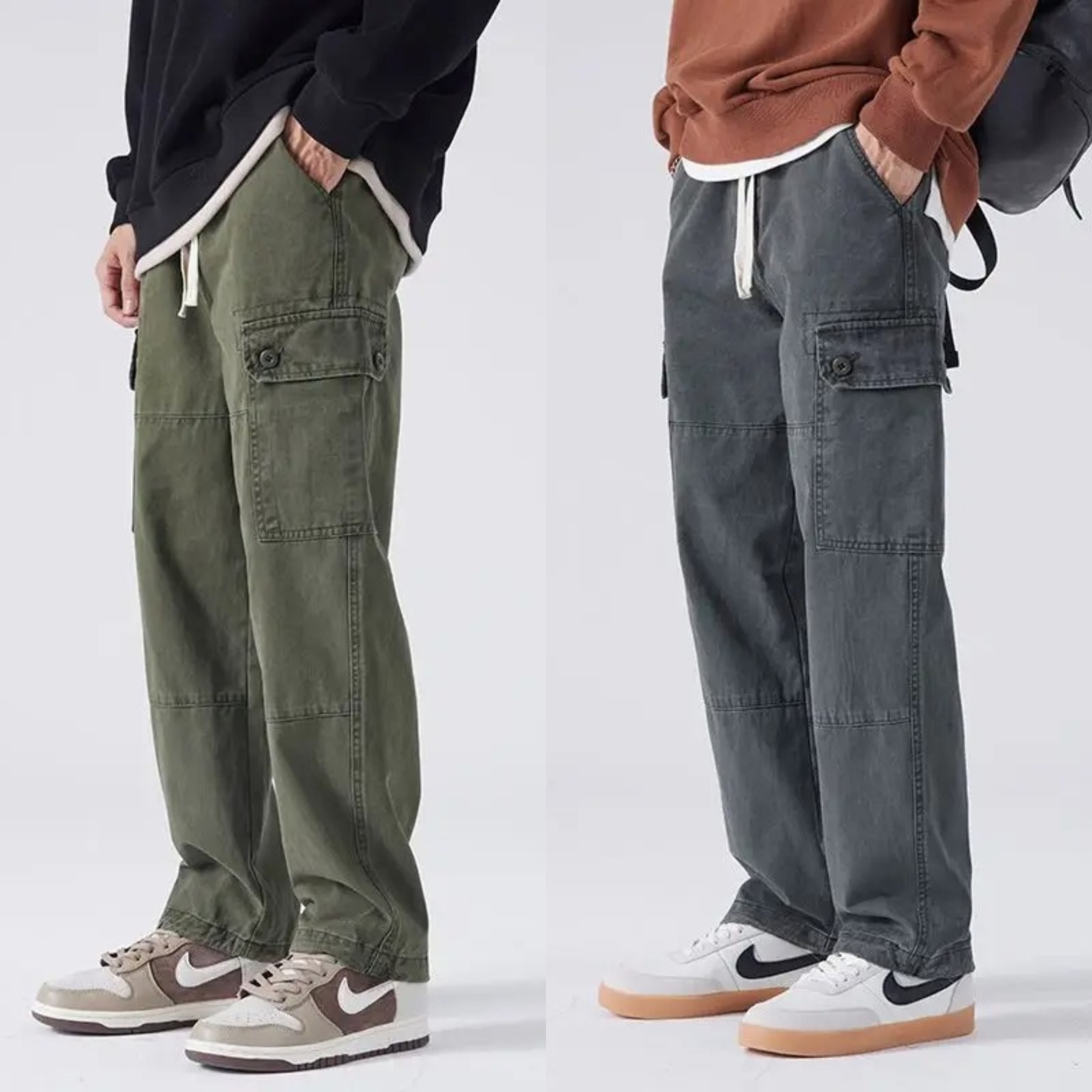 StreetEdge Relaxed Fit Cargo Pants – Pack of 2