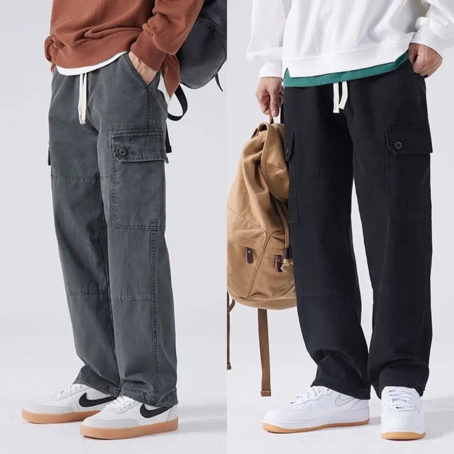 UrbanDrift Utility Cargo Pants – Pack of 2