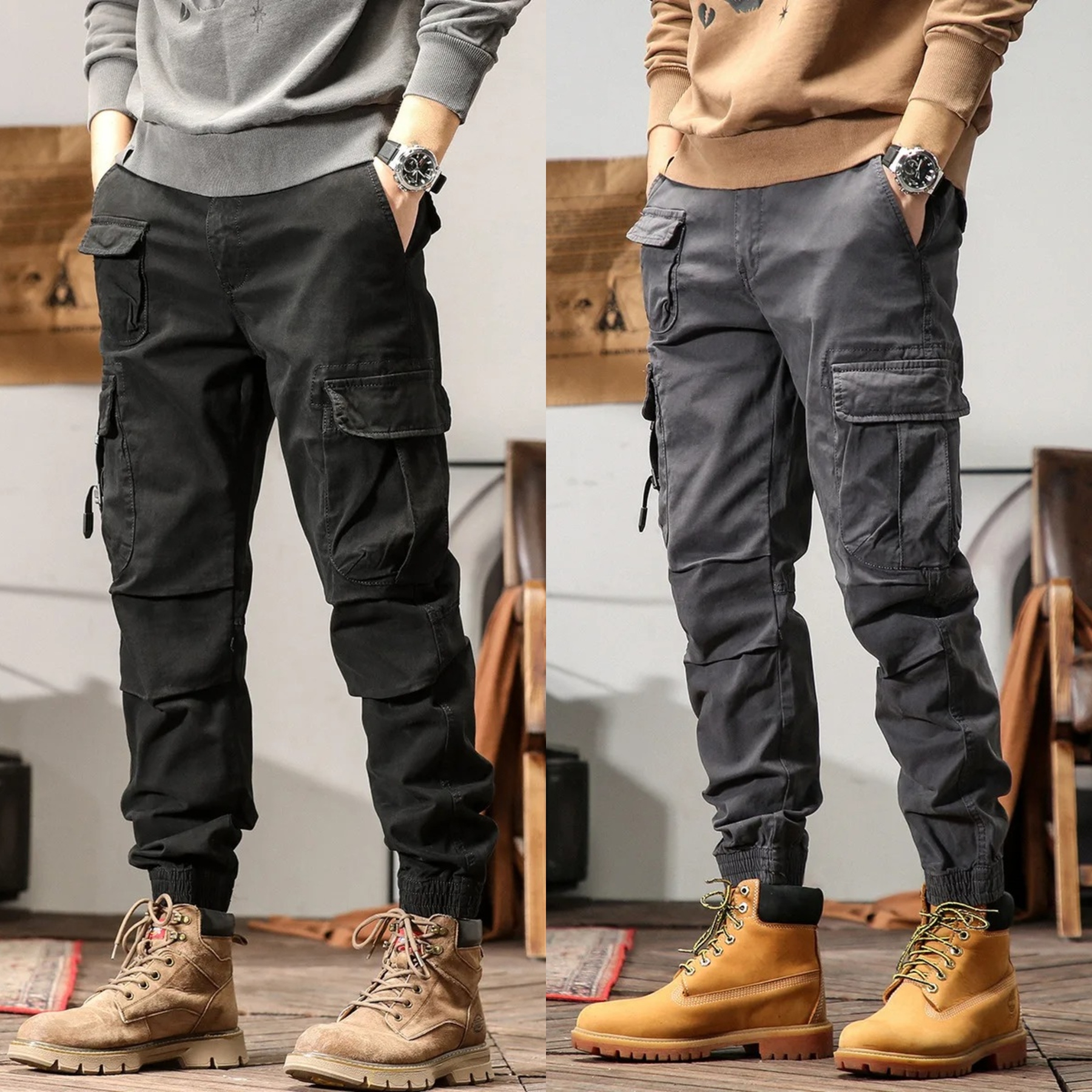 TrailForce Tactical Cargo Joggers – Pack of 2