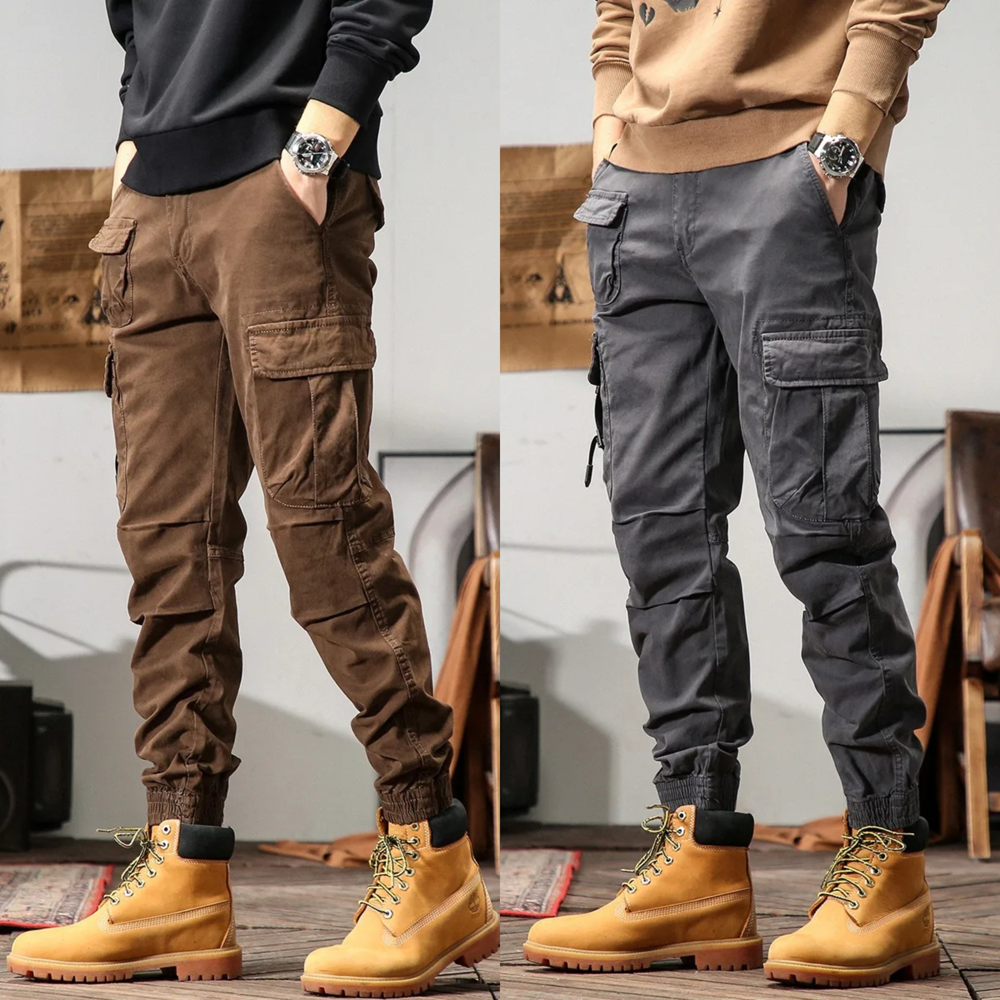 RuggedFlex Cargo Joggers – Pack of 2